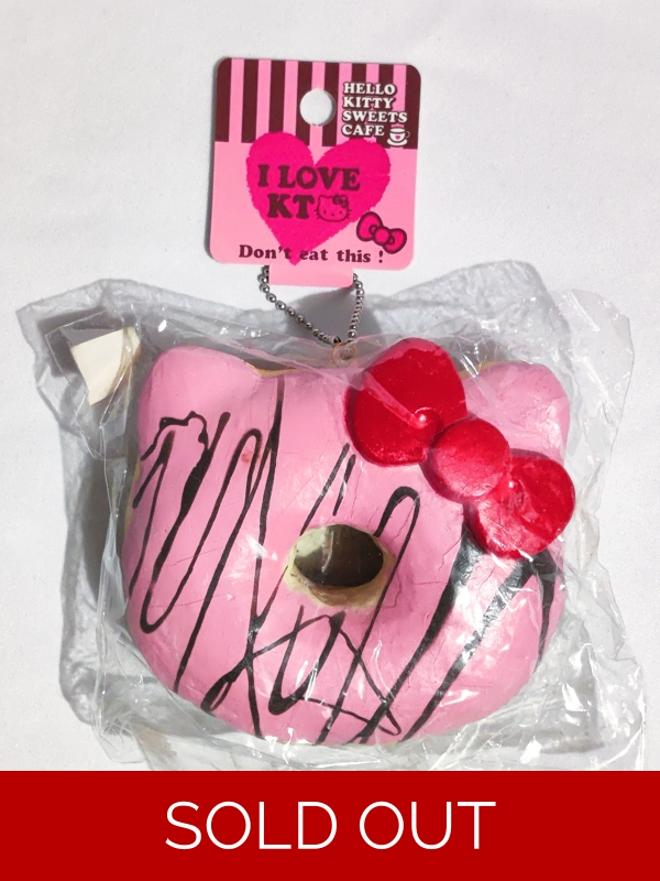 Sanrio Hello Kitty Squishy Doughnut Donut Ball Chain